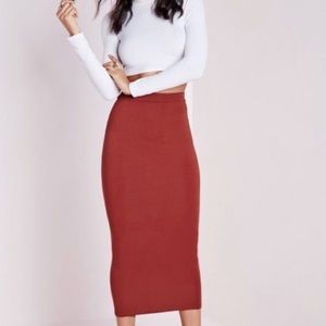 Misguided Midi Skirt